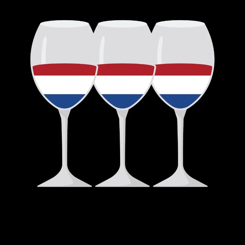 Drapeau Verre de vin Drapeau Pays-Bas Cadeau