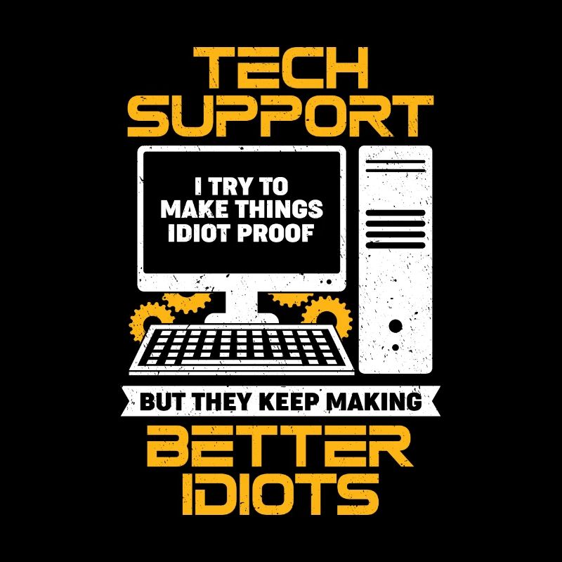 Computer PC Profession IT Support Personnel Cadeau