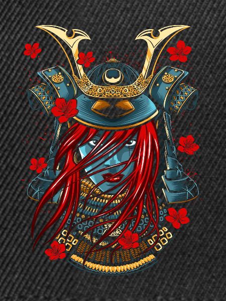 rothaariges Mädchen Samurai
