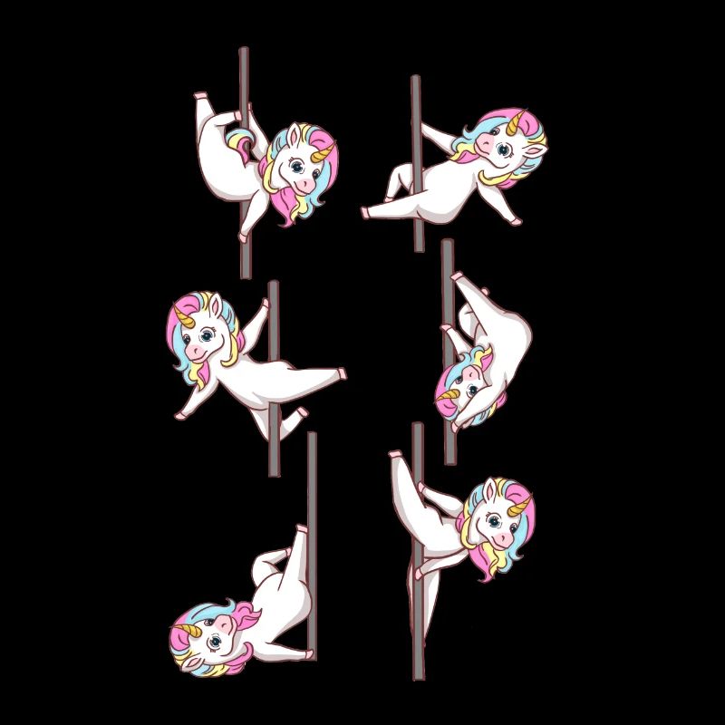 Cute Unicorns Pole Dancing Funny Pole Dance Lover