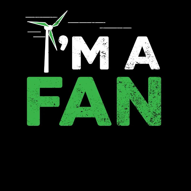 Ich bin ein Fan Wind Erneuerbare Energie Windtech Windmühle