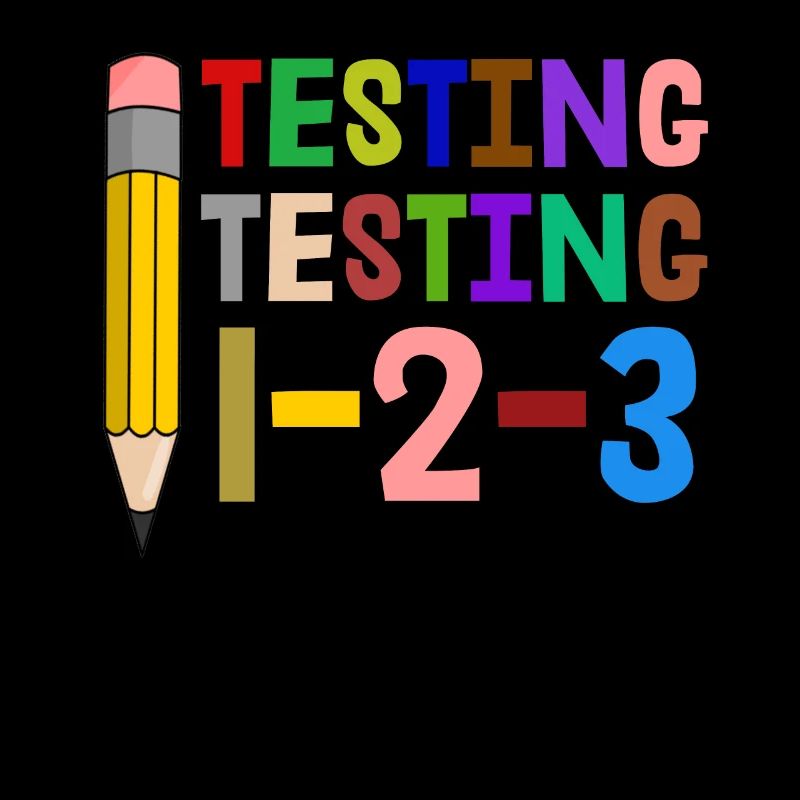 Testing 1 2 3 Cute Elementary School Teacher Test