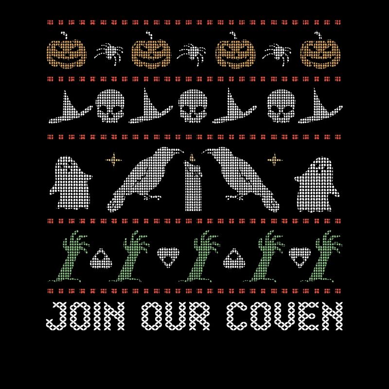 Stitch Pattern Horror Creatures Coven Halloween