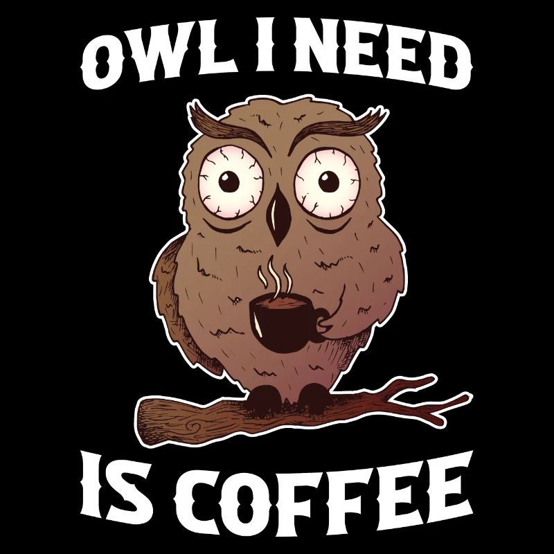 Coffee Owl Eule Geschenk
