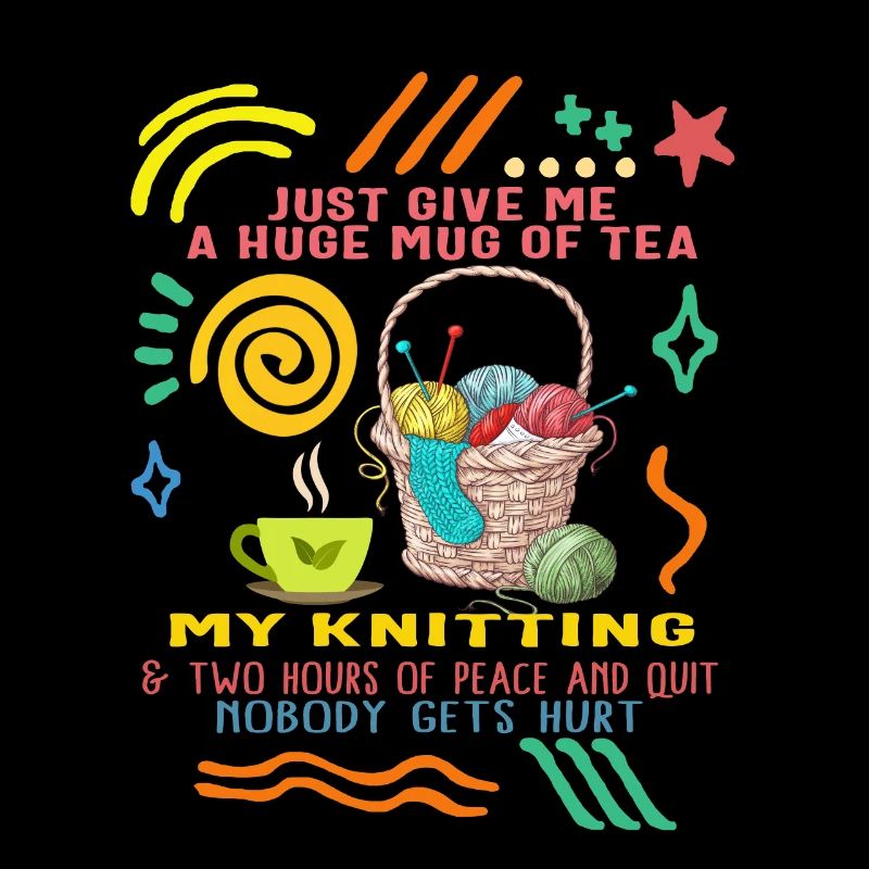 Gib mir einfach eine riesige Tasse Teehemd, Tee und
