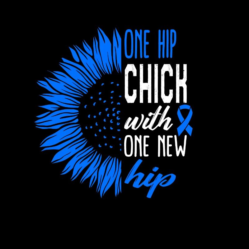 Hip Surgery Hemd, One Hip Chick Sonnenblumen-Tee,