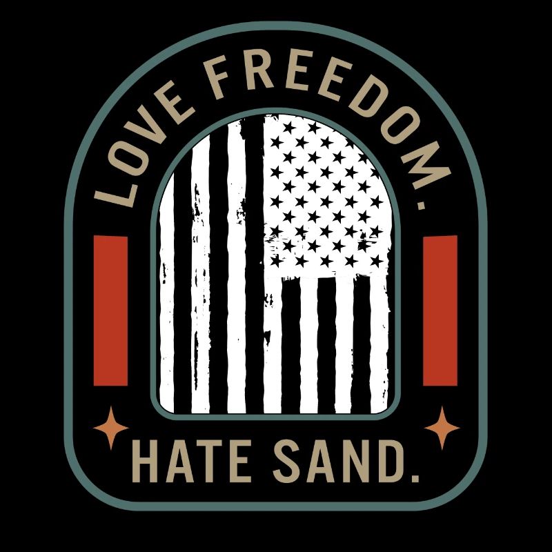 Chemise de colis de soins déployée, Love Freedom Hate
