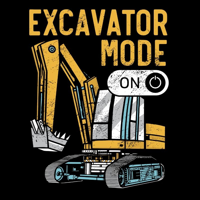 Excavator Mode On Construction Vehicle Digger
