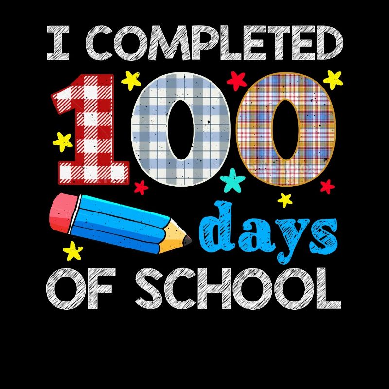 Plaid 100e jour terminé 100 jours d’école