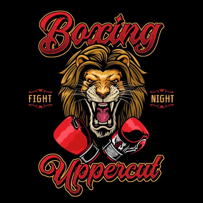 CONCEPTION DE LION DE BOXE