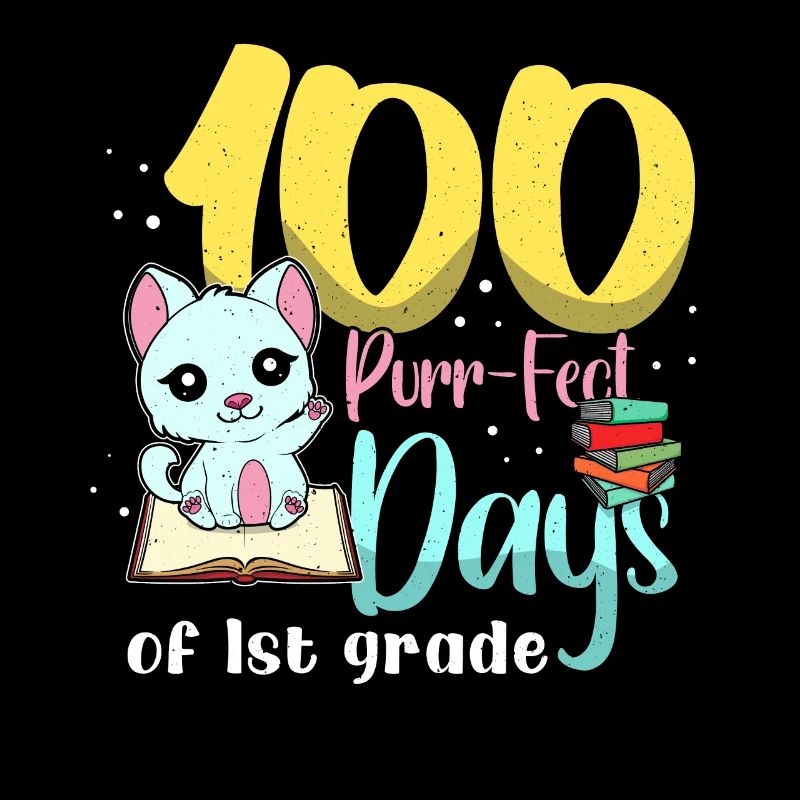 Chat Élève de 1ère année 100e jour 100 jours d’école