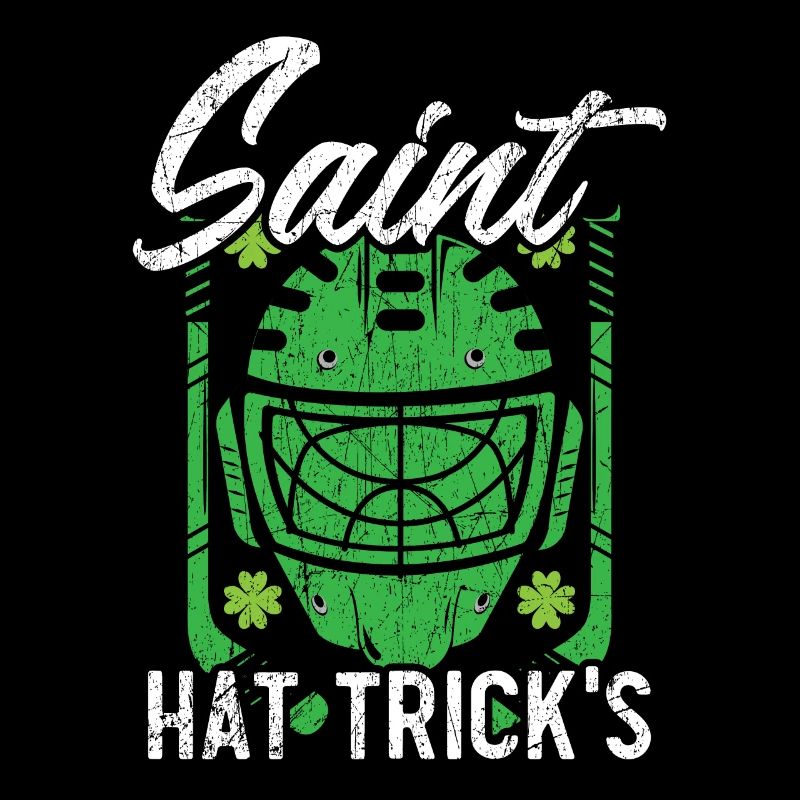 Saint Hat Trick's Hockey Player St. Patrick's Day