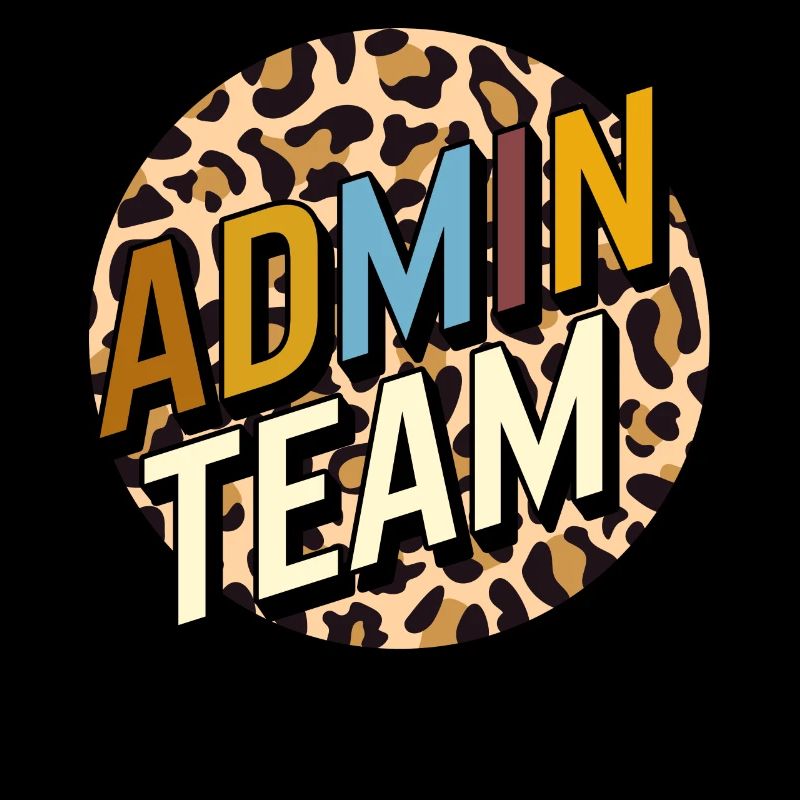 Principal Shirt, Admin Team Leopard Tee,