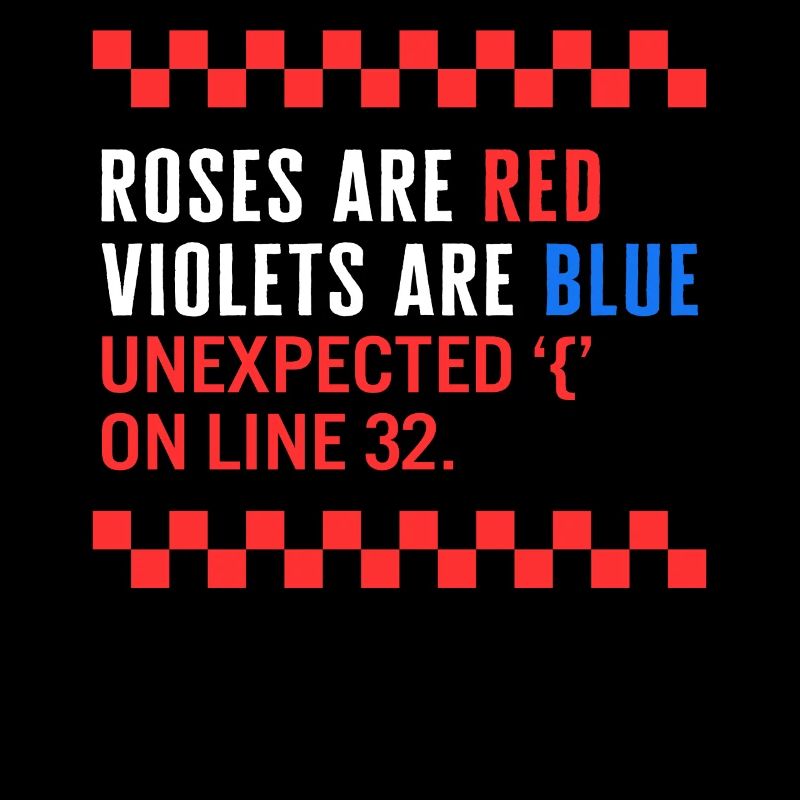 Programmer Shirt, Unexpected On Line 32 Error Tee