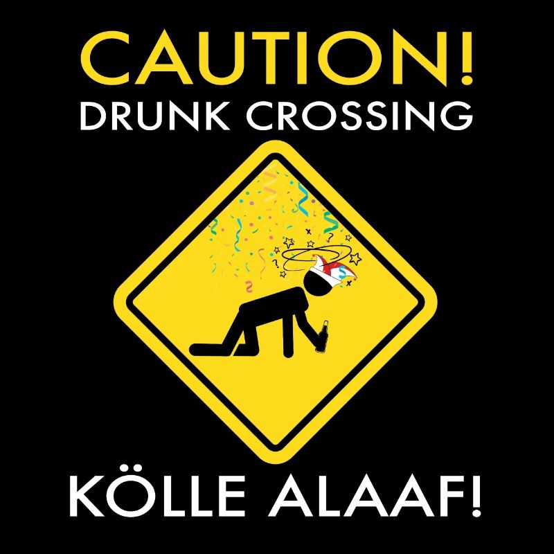 Karneval Kostüm Kölle Alaaf Köln Caution Drunk