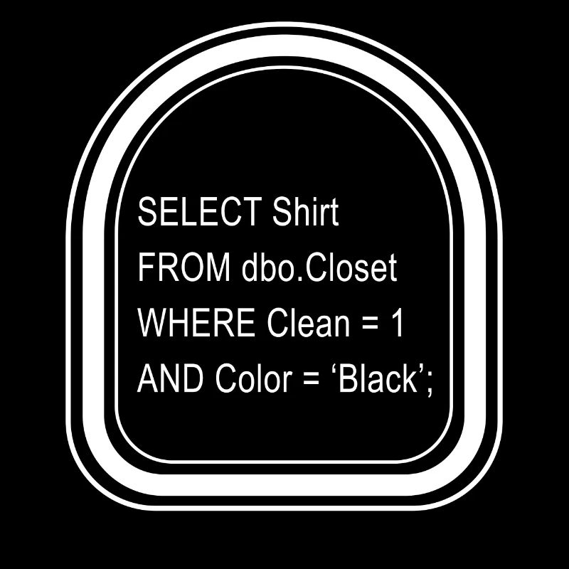 Programmierer-Shirt, Structured Query Language Tee,