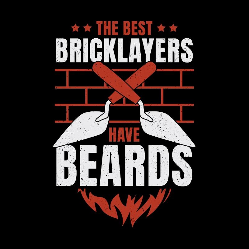 Bearded Bricklayer Brick Mason Beard Gift