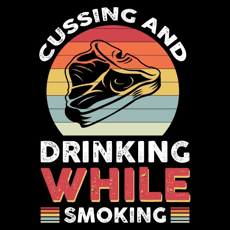 Cussing and drinking while smoking