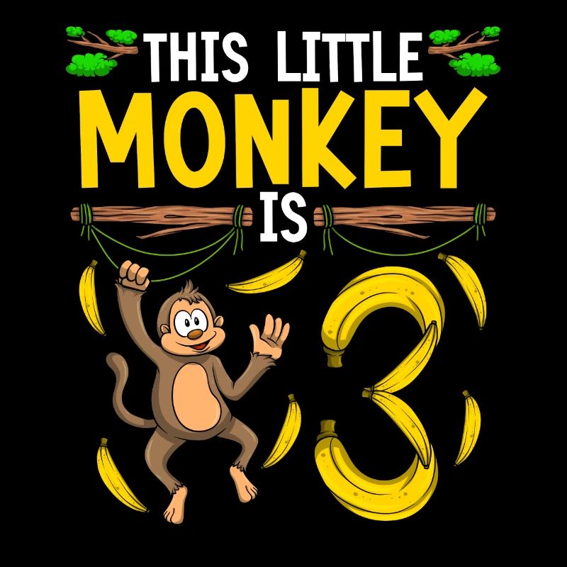 Monkey Birthday 3rd Monkey Theme Party Enfants