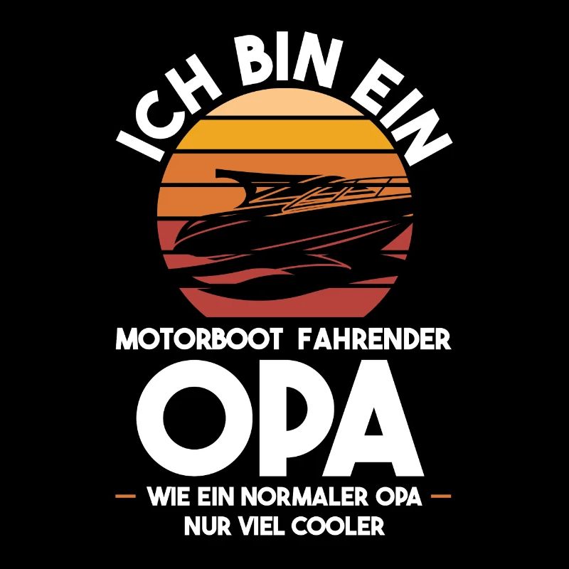 Motorboot Opa Großvater Geschenk