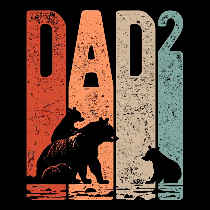 Dad High 2 Daddy High 2 Kids Bear Daddy of Two