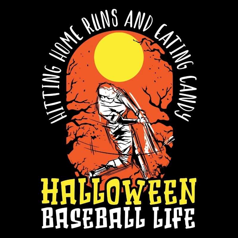 Baseball Halloween Süßes oder Saures Baseballspieler