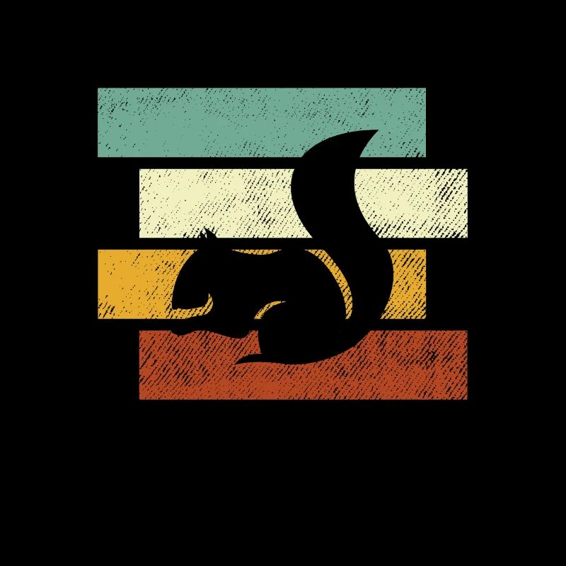Eichhörnchen Retro