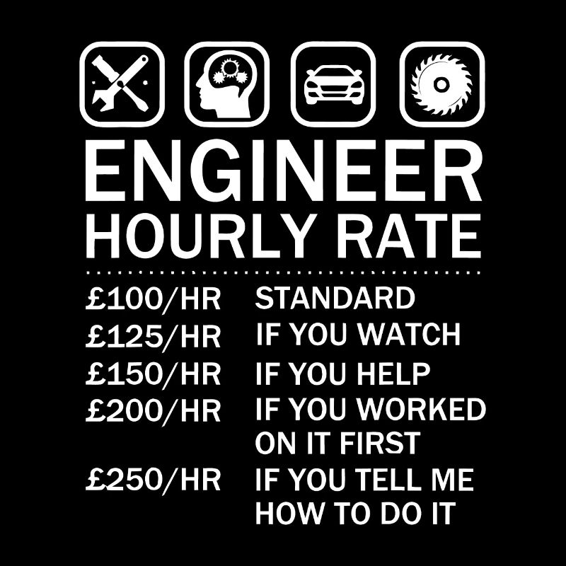 Engineer Hourly Rate Price Chart Labor Rates