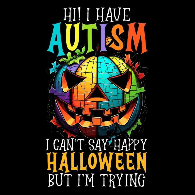 Autismus Halloween Süßes oder Saures Autismus-Bewusstsein