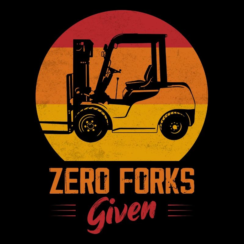 Zero Forks Given Forklift Forklifter Driver
