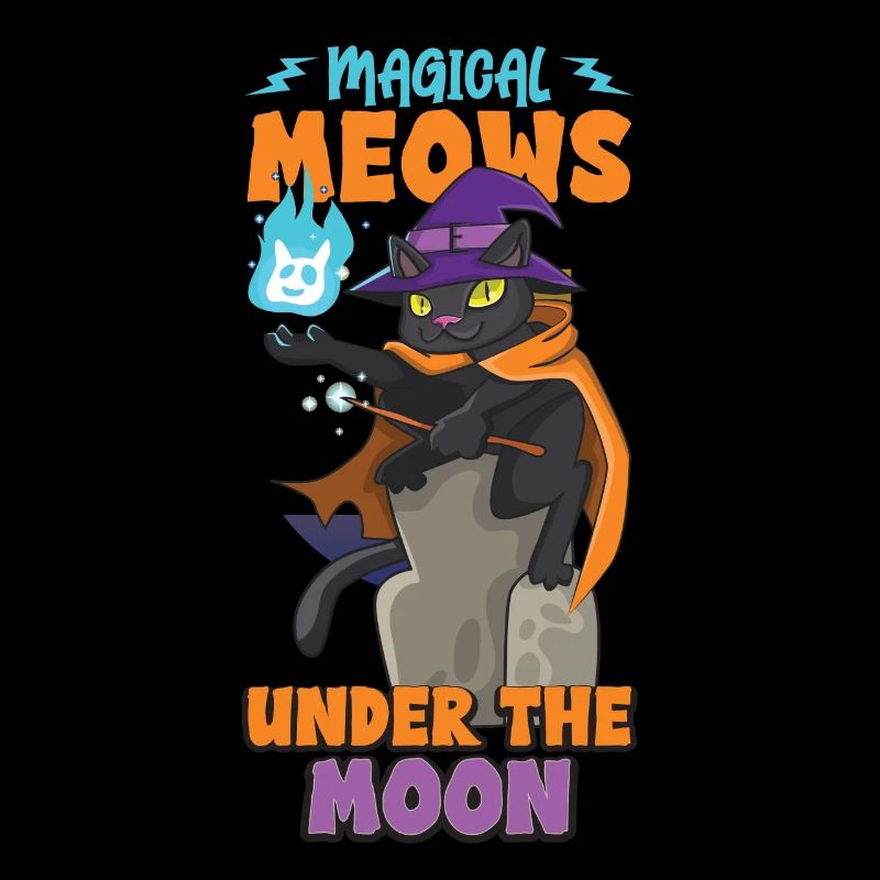 Cat Witch Occult Gothic Dark Satanic
