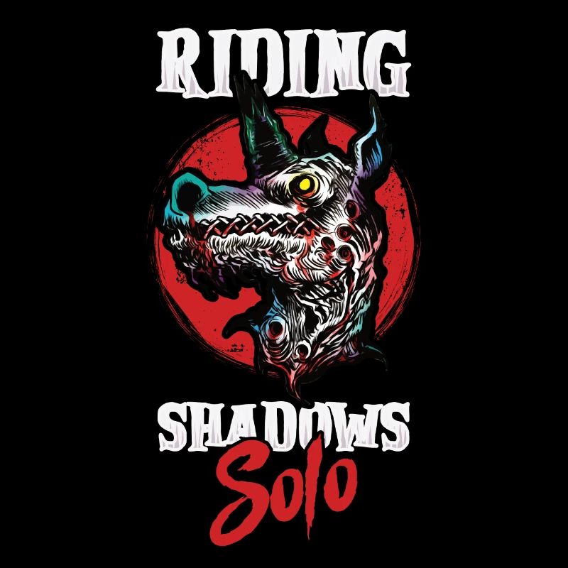 Dunkles Einhorn Horror Einhorn Mitternacht Einhorn