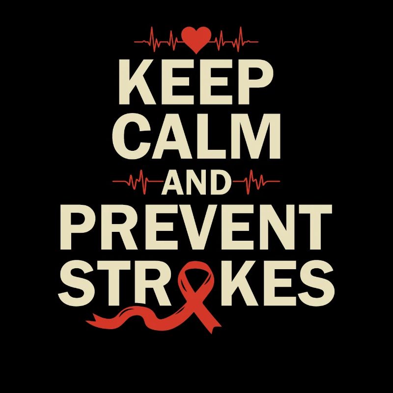 Keep Calm and Prevent Strokes - Schlaganfall