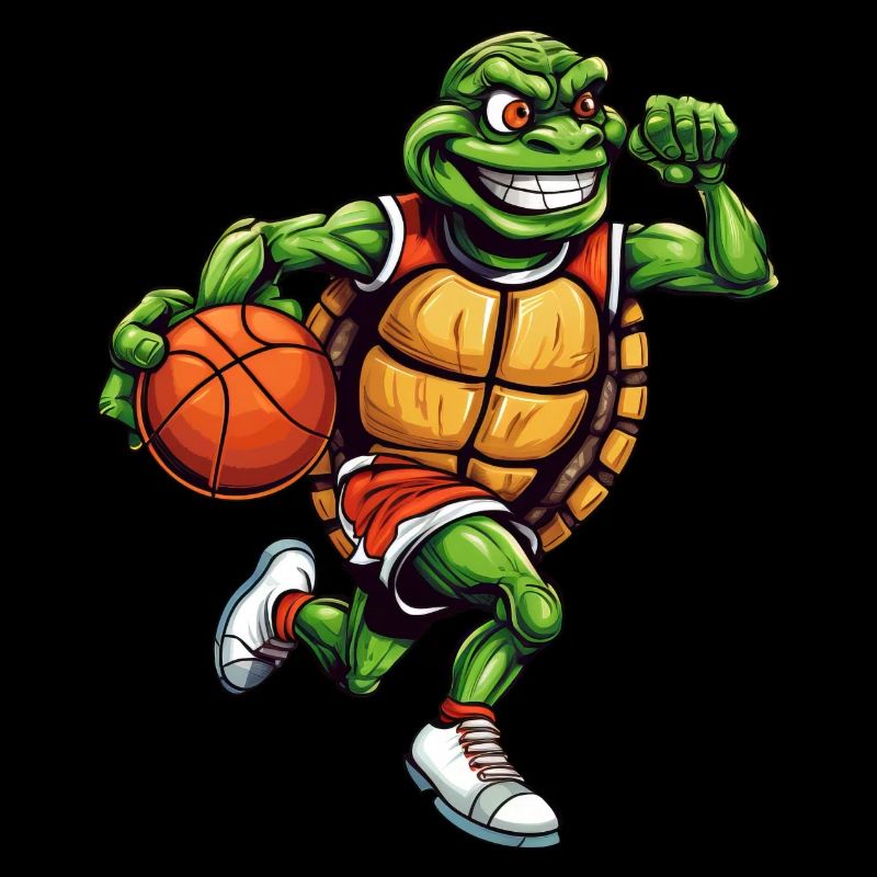 Tortue basketteuse basketteur