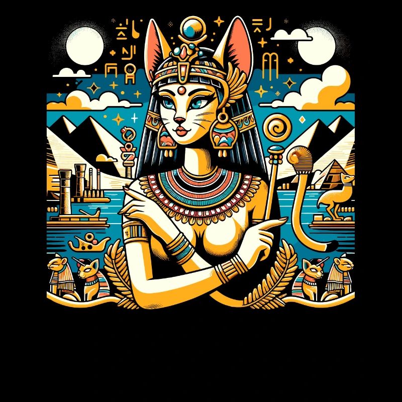 Bastet Déesse égyptienne Égypte Pyramide Égypte