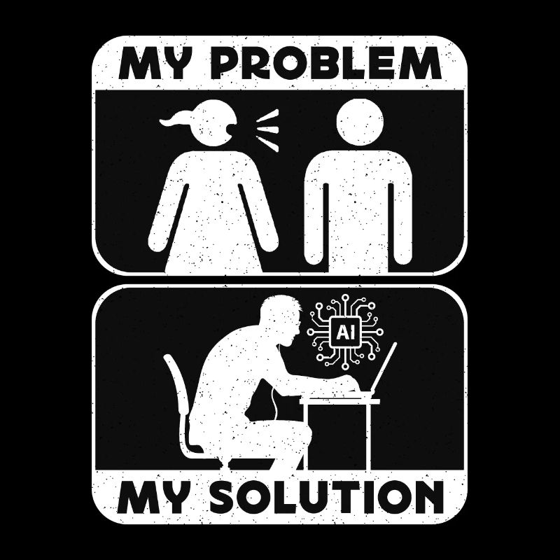 Artificial Intelligence My Problem Pictogram Dad