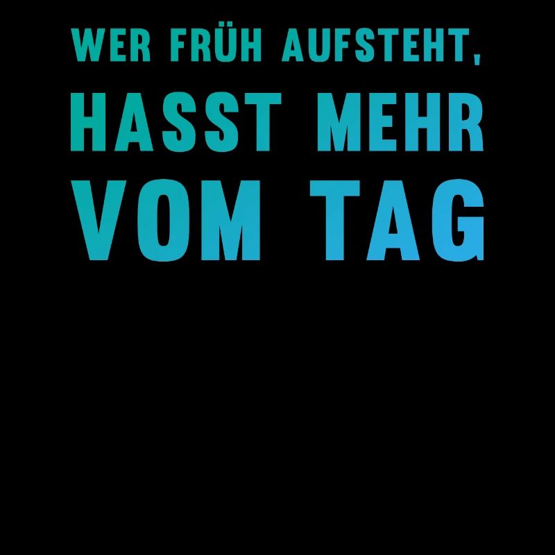 Ironischer Morgenmuffel-Spruch Geschenk