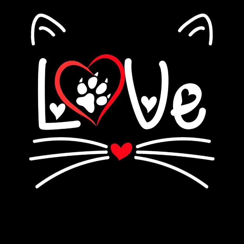 Amour de chat de la Saint-Valentin