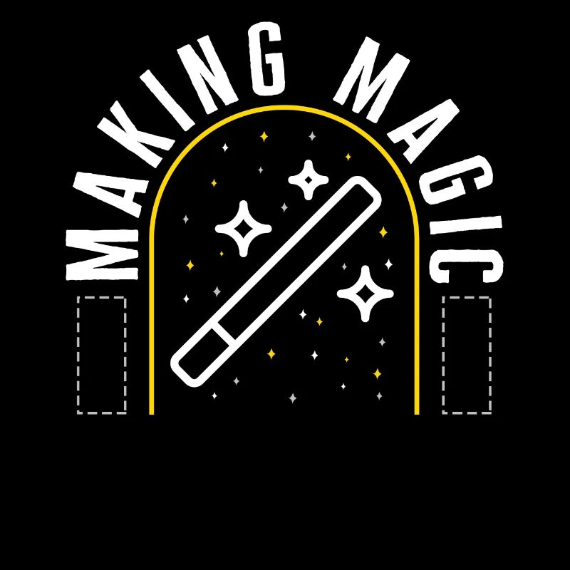 Graphic Design Shirt, Making Magic Tee, Gift For