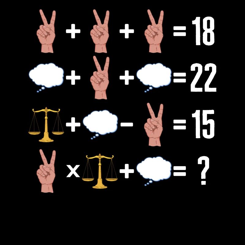 Chemise de math, ordre de math de l’opération signe de paix