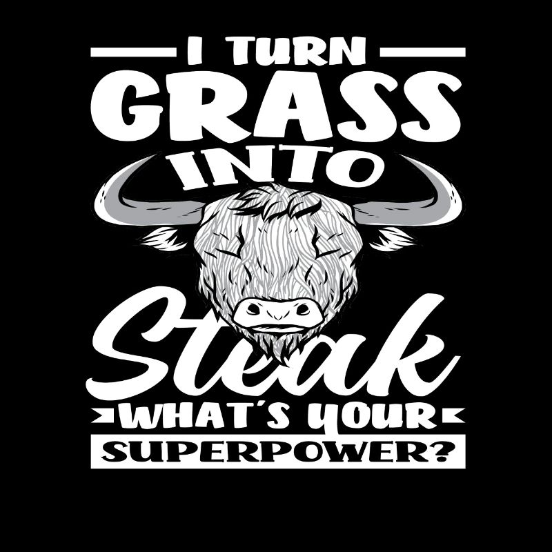 Je transforme l’herbe en steak superpuissance Highland