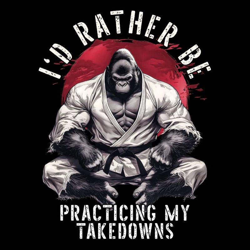 I'd Rather Be Practicing Takedowns BJJ Jiu Jitsu