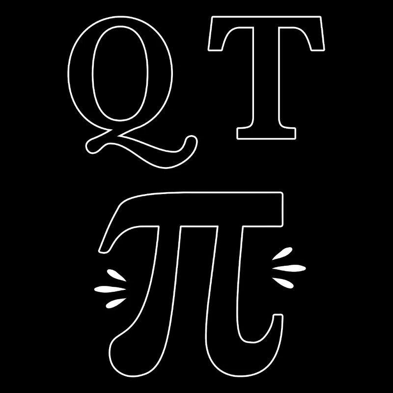 QT Pi Day Funny Math Motif