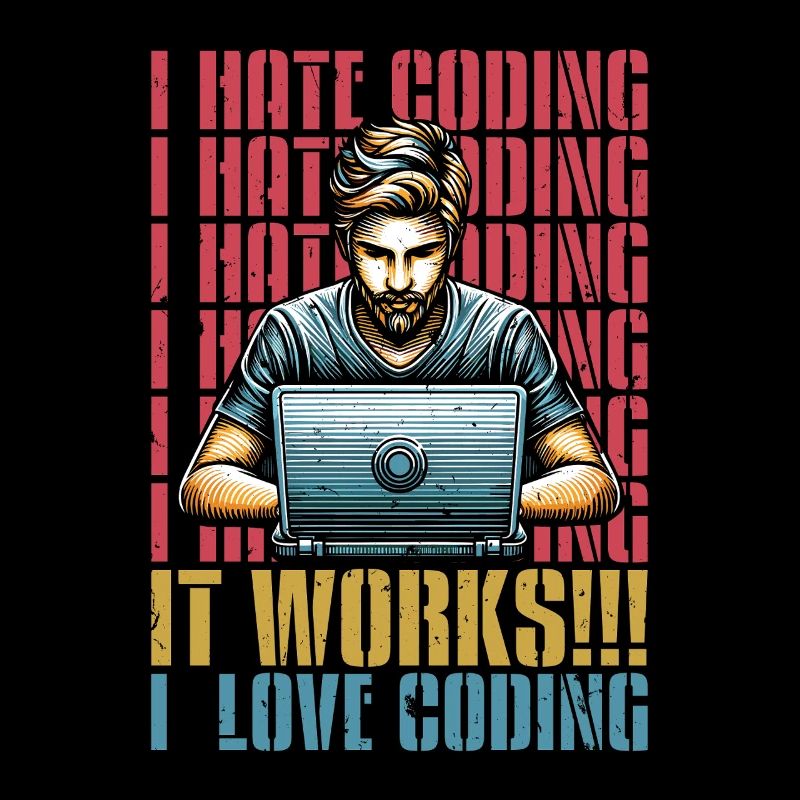 Coder I Hate Coding Developer Technology Coders