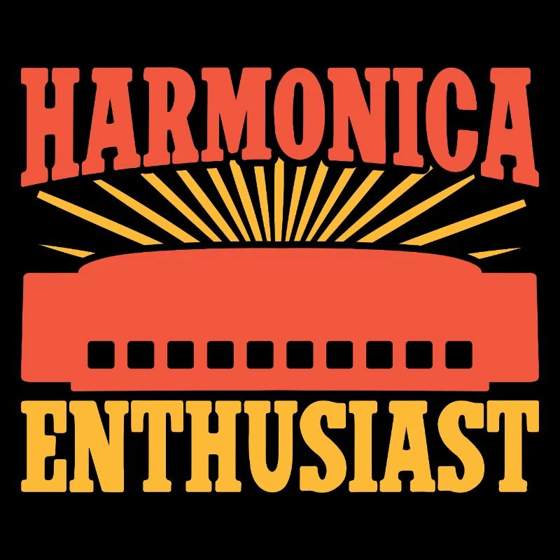 Funny Harmonica Player Enthusiast Harmonica