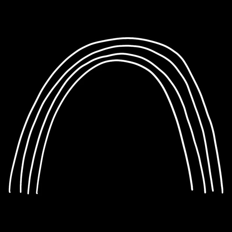 Rainbow Symbol Lineart