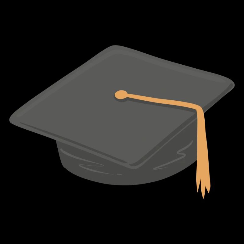 Schule Uni Abschluss Hut Symbol