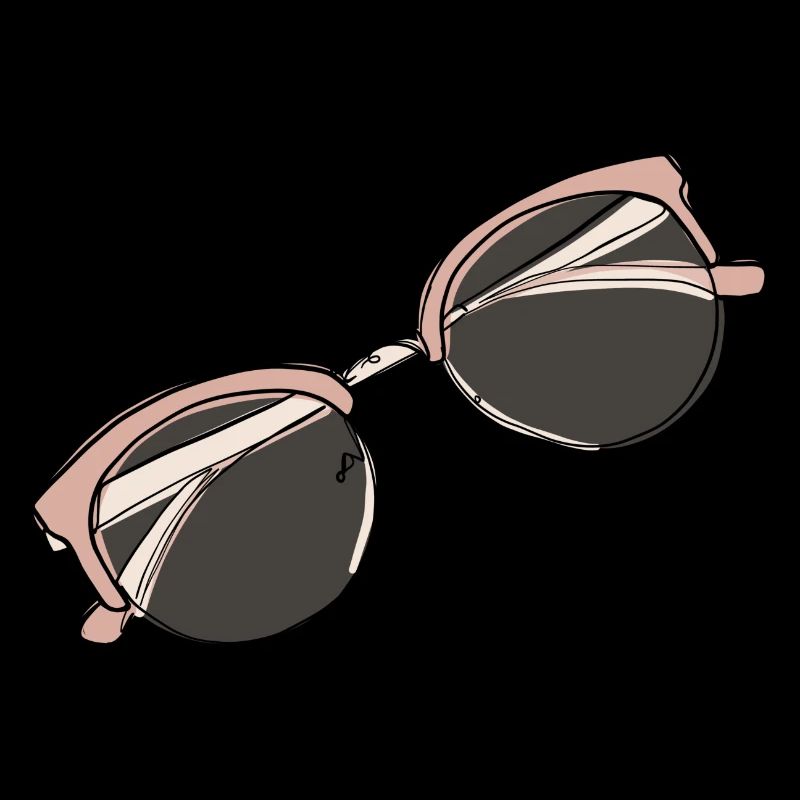 Brille Symbol Boho