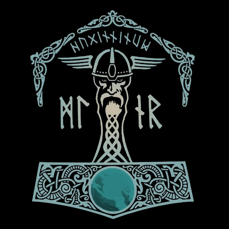 Thor Hammer Mjölnir Walhalla Viking Men