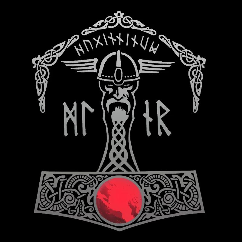Thor Hammer Mjölnir Walhalla Vikings Men Thors
